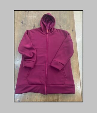 Campera de Algodón con Corderito Interno, Cierre, Capucha y Bolsillos