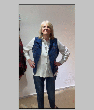 Camisa de Cey Abotonada con Cuello, Mangas Largas y Bolsillos en el Delantero
