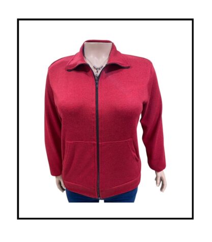 Campera de Lanilla con Cierre