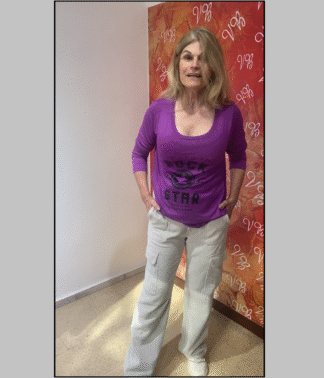Remera Evasé de Modal con Estampa