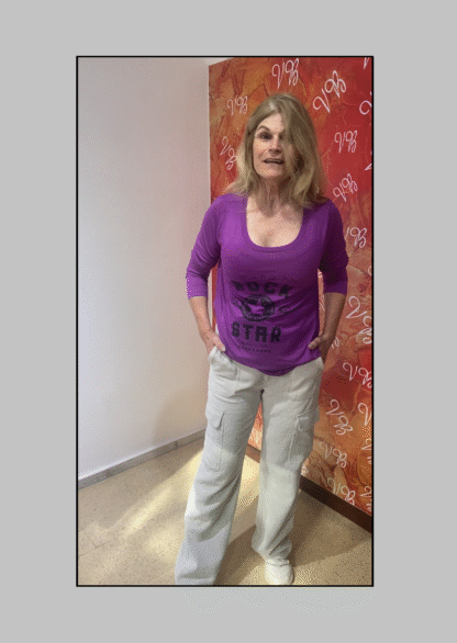 Remera Evasé de Modal con Estampa